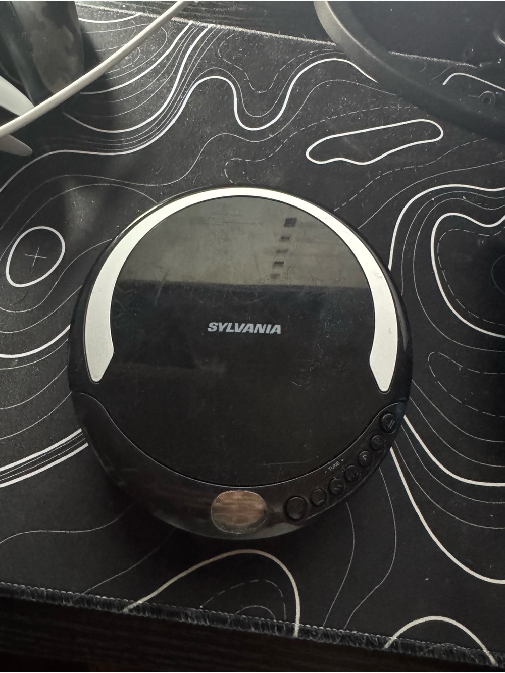Sylvania Portable CD Player - Black with Sony headphones